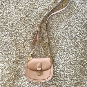 Forever 21 Tan Crossbody Bag with Minimalist Design
